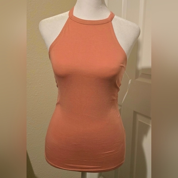 NWT Aveto Juniors Racerback‎ Orange Tank top shirt. Size Medium - Picture 1 of 6